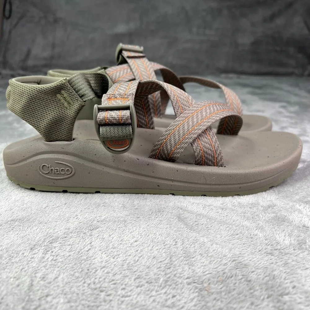 Chaco Cushz Sandals Men's 12 Frond Truffle Extra Cushioned Casual Adjustable‎